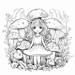 mushrooms forest fairys