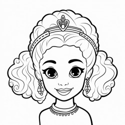 black princess with braids