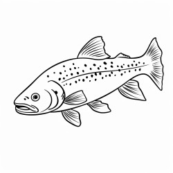 a cute icelandic brown trout