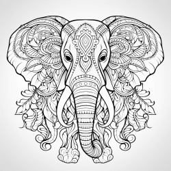 elephant mandala