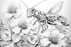 praying mantis on a flower