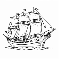 an english pirate ship