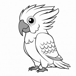 a cute cockatoo bird
