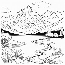 new zeland scene mountain next to a lake