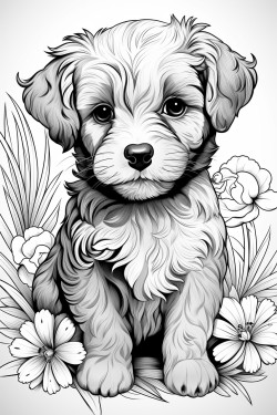 cute and sad looking dog