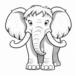 cute baby wooly mammoth