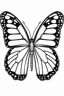 simple monarch butterfly no background