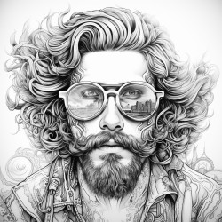 hombre calvo con lentes filosofo