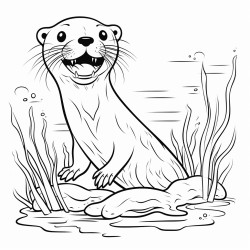 a scary otter