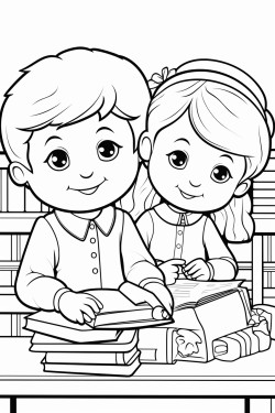 les enfants rentrent au collge