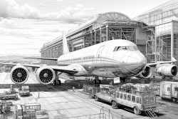 factory of aircrafts