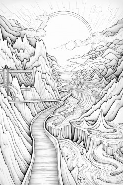 a path that leads to the edge of the world where the universe awaits