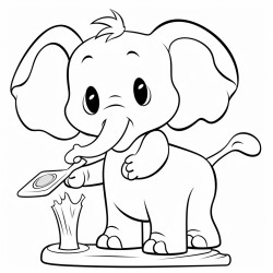 painter elephant
