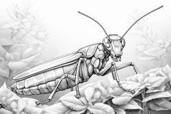 praying mantis on a flower