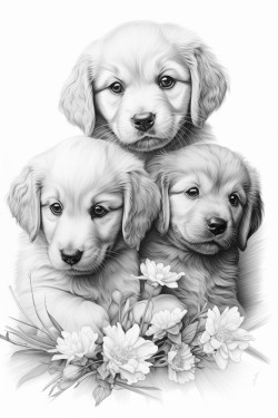 dog with puppies