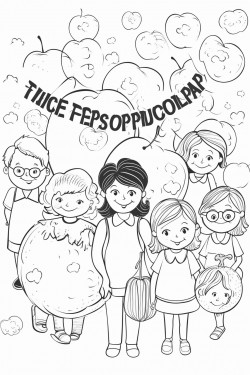 teacher appreciation with different bubble for kids to color