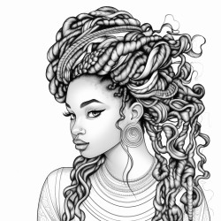 black girl braids