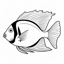 angelfish that swim with fins so bright gliding through the ocean light