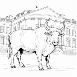 a bull in washington white house