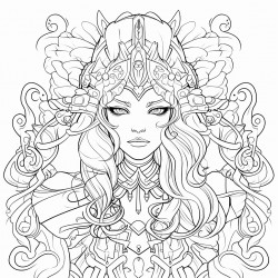 abstract fantasy character