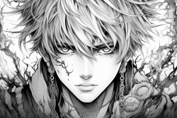 male anime character