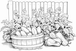 un jardin crole de la runion avec une case typique des bananiers papayers fleurs lgumes