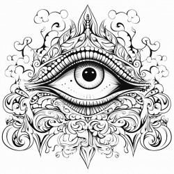 evil eyes gothic mystical
