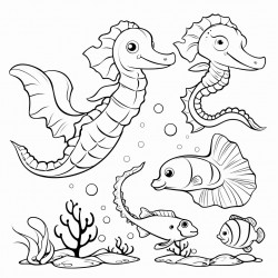 dinosaur  seahorse  butterfly  dolphin