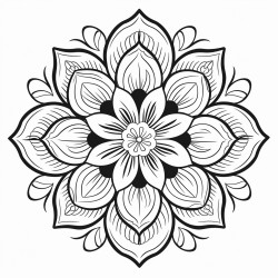 des mandalas fleurs