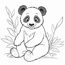 panda in zoo