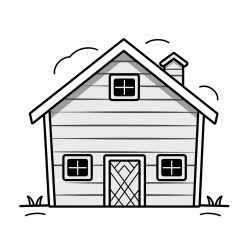 simple square barn