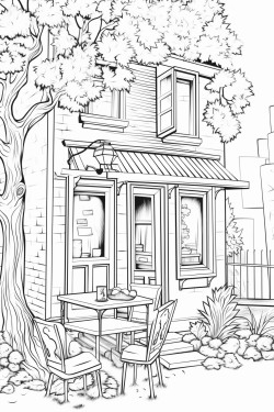 cozy fall coffee shop