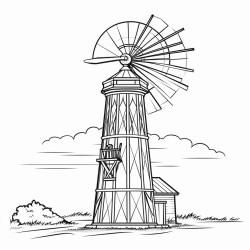 water tower wind turbine