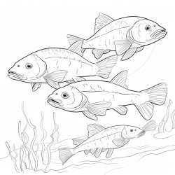 family cubs of fish