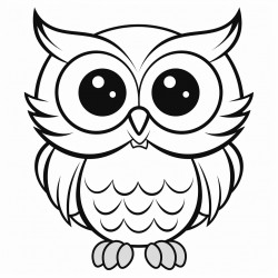 a cute wideeyed owls