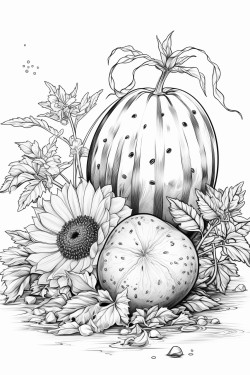watermelon seed sprout coming from the ground coloring page