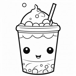 kawai style bubble tea