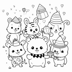 cute animals party