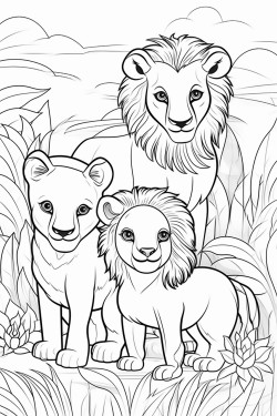 coloring book with animals for children