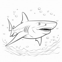 shark that is swimming in the ocean