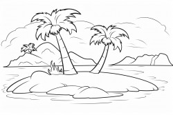 tropical island