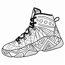 a basketball shoe inspired by traditional african patterns