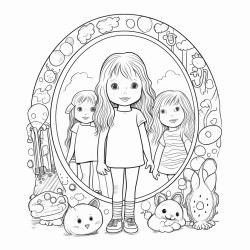 inner child in mirror across from adult