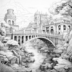 bridge and the river