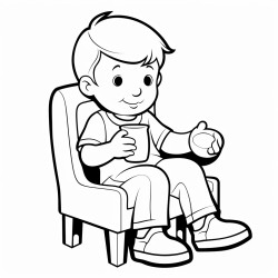 a 35 year old is sitting on chair and drinking water from glass