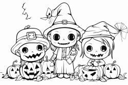 un coloriage cod sur le thme dhalloween en utilisant lindicatif prsent dans les premiers et deuximes groupes de verbes