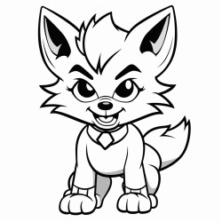 hombre lobo animado