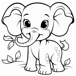 cute baby elephant