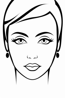 the business womans face is turned to the side the face is not visible