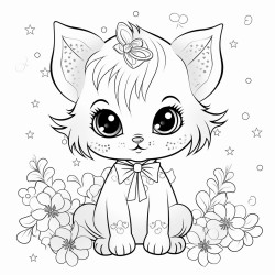 a cute pamda and a cute background